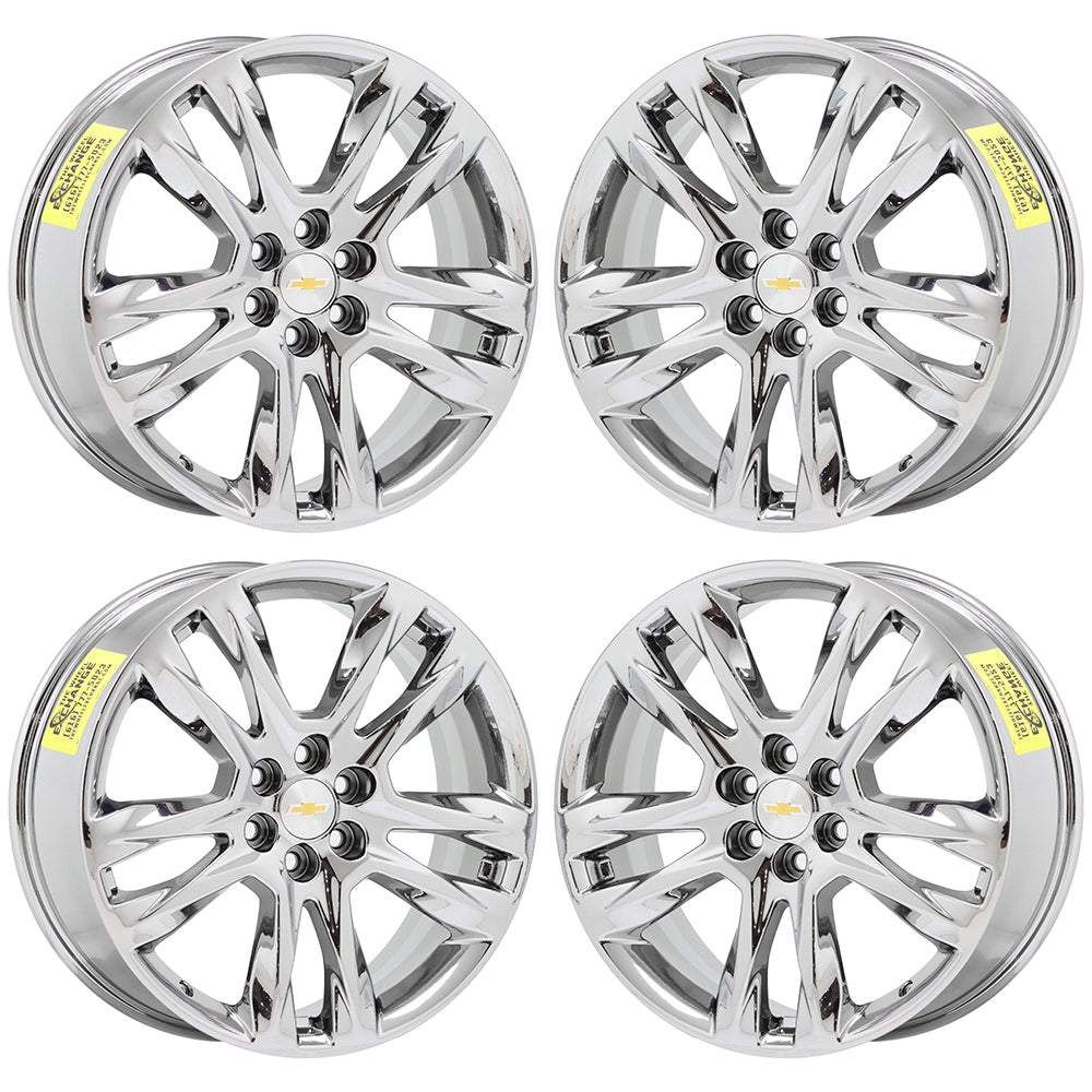 20" Chevrolet Traverse Blazer Bright Chrome wheels rims OEM set 5847 EXCHANGE